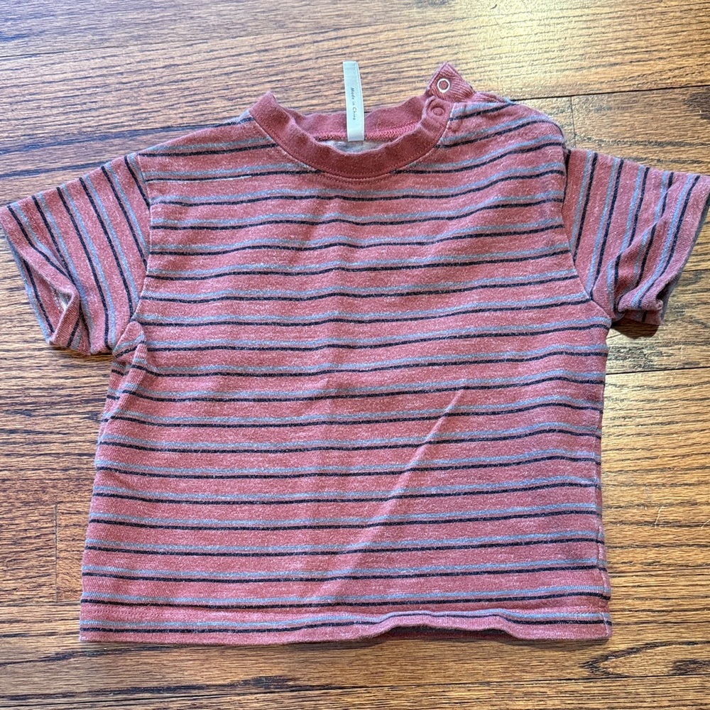 Rylee + Cru striped heavyweight T-shirt 6-12